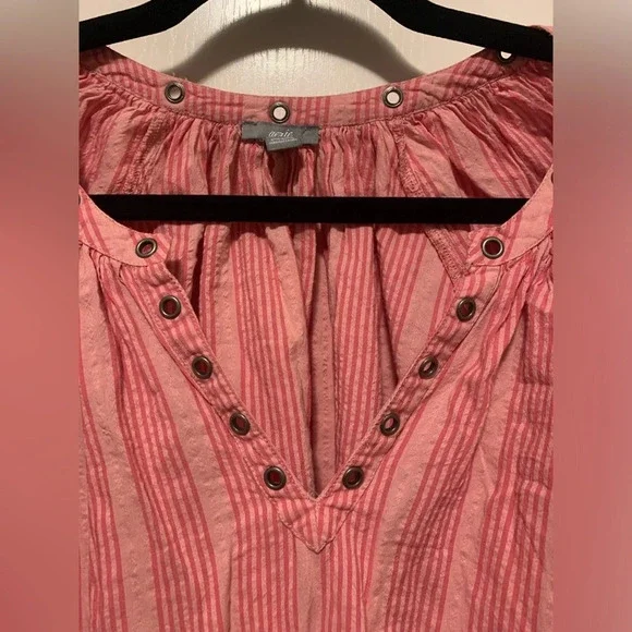 Aerie Striped Flowy Lightweight Blouse - Picture 2 of 7